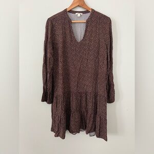 Goodthreads Mini Navy Geo Swing Dress • Large